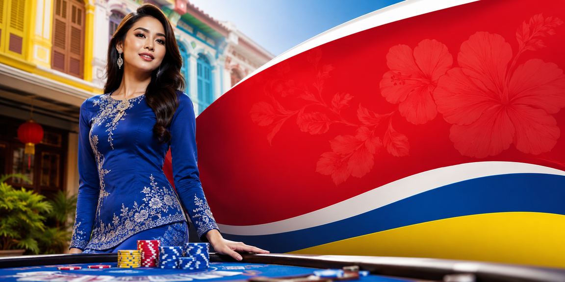 Pengguna wanita berbaju kurung menikmati promosi kasino 506 di Pulau Pinang